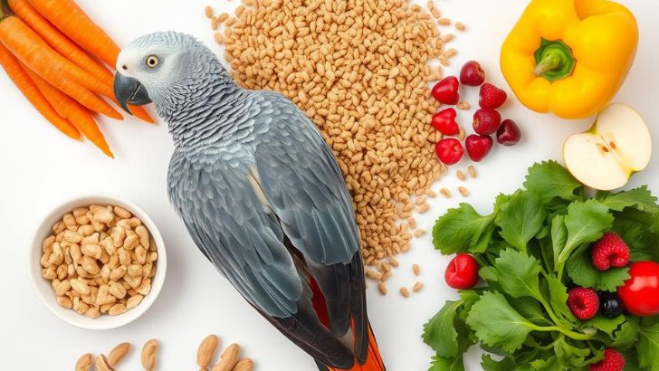 The African Grey Parrot: Intelligence, Conservation, and Care Diet Requirements