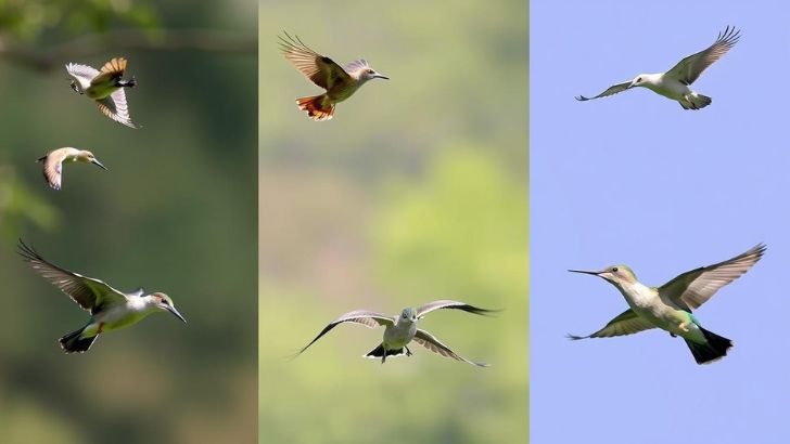 Distinctive flight patterns can help identify bird families