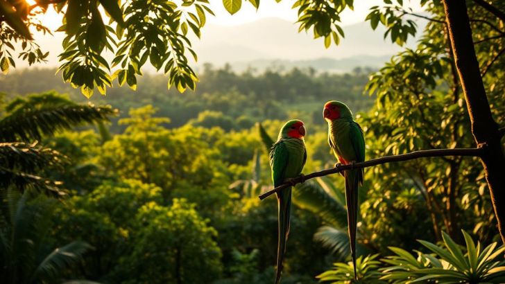 Rose-Ringed Parakeet: Vibrant Bird of the Tropics Conservation Status and Threats