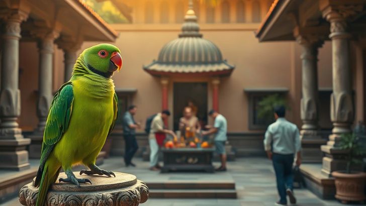 Rose-Ringed Parakeet: Vibrant Bird of the Tropics Cultural Significance