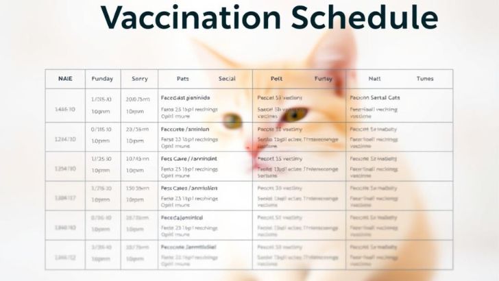 Vaccination Schedule for Adult Cats